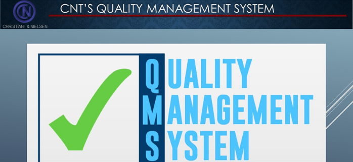 CNT’s Quality Management System